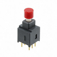 NKK Switches - AB25AP-FC - SWITCH PUSH DPDT 0.4VA 28V