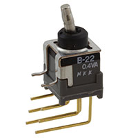 NKK Switches - B22KV - SWITCH TOGGLE DPDT 0.4VA 28V