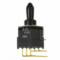 NKK Switches - B23JH-GA - SWITCH TOGGLE DPDT 0.4VA 28V