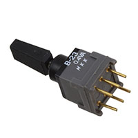 NKK Switches - B23KP-AA - SWITCH TOGGLE DPDT 0.4VA 28V