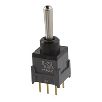 NKK Switches - B29AP - SWITCH TOGGLE DPDT 0.4VA 28V