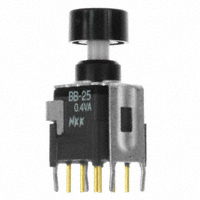 NKK Switches - BB25AB-HA - SWITCH PUSH DPDT 0.4VA 28V