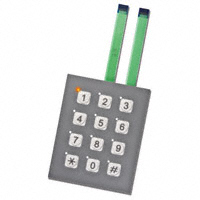 NKK Switches - FMBP12BF - SWITCH KEYPAD 12 KEY 0.02A 24V