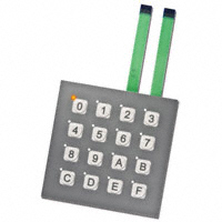 NKK Switches - FMBP16BF - SWITCH KEYPAD 16 KEY 0.02A 24V