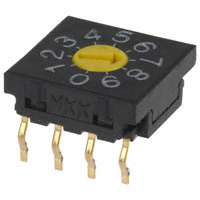 NKK Switches - FR01FC10P-S - SW ROTARY DIP BCD COMP 100MA 5V