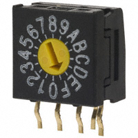 NKK Switches - FR01FC16H-S - SW ROTARY DIP HEX COMP 100MA 5V