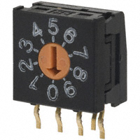 NKK Switches - FR01FR10H-S - SWITCH ROTARY DIP BCD 100MA 5V