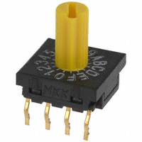 NKK Switches - FR01KC16P-S - SW ROTARY DIP HEX COMP 100MA 5V