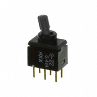 NKK Switches - G22KP - SWITCH ROCKER DPDT 0.4VA 28V
