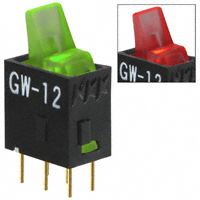 NKK Switches - GW12LJPCF - SWITCH ROCKER SPDT 0.4VA 28V