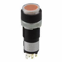 NKK Switches - KB25CKG01-5D24-JD - SWITCH PUSHBUTTON DPDT 0.4VA 28V