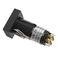 NKK Switches - KB26NKG01 - SWITCH PUSHBUTTON DPDT 0.4VA 28V