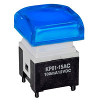 NKK Switches - KP0115ACBKG03RGB-2SJB - SWITCH PUSH SPST-NO 0.1A 12V