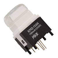 NKK Switches - KP0215ANAKG036CF-1TJB - SWITCH PUSH SPST-NO 0.1A 12V