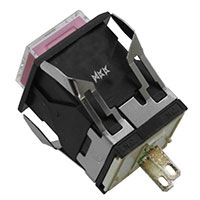 NKK Switches - LB01KW01-5C-JC - IND PB ILLUM SQ BLK RED LED