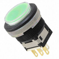 NKK Switches - LB16WKG01-5F-JF - SWITCH PUSH SPDT 0.4VA 28V
