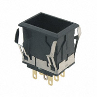 NKK Switches - LB25RKG01 - SWITCH PUSH DPDT 0.4VA 28V