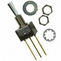 NKK Switches - M2019ES1G06 - SWITCH TOGGLE SPDT 0.4VA 28V