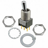 NKK Switches - M2022BB1G03 - SWITCH TOGGLE DPDT 0.4VA 28V