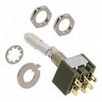 NKK Switches - M2022LL4G01/U - SWITCH TOGGLE DPDT 0.4VA 28V