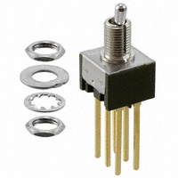 NKK Switches - M2022S2S1G06 - SWITCH TOGGLE DPDT 0.4VA 28V