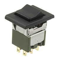 NKK Switches - M2022TJG01-FA-1A - SWITCH ROCKER DPDT 0.4VA 28V