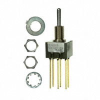 NKK Switches - M2023SS1G06 - SWITCH TOGGLE DPDT 0.4VA 28V