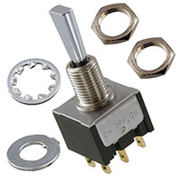NKK Switches - M2028ES1G01 - SWITCH TOGGLE DPDT 0.4VA 28V