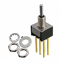 NKK Switches - M2029SS1G06 - SWITCH TOGGLE DPDT 0.4VA 28V