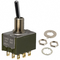 NKK Switches - M2032SS1G01 - SWITCH TOGGLE 3PDT 0.4VA 28V