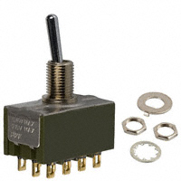 NKK Switches - M2042SS1G01 - SWITCH TOGGLE 4PDT 0.4VA 28V