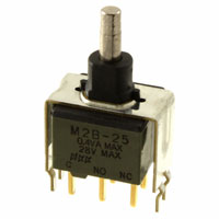 NKK Switches - M2B25AA5G13 - SWITCH PUSH DPDT 0.4VA 28V
