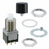 NKK Switches - MB2061SB1G01-DA - SWITCH PUSH DPDT 0.4VA 28V
