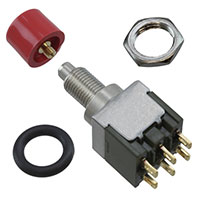 NKK Switches - MB2061SD3G01-CC - SWITCH PUSH DPDT 0.4VA 28V
