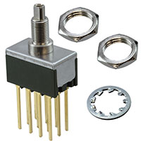 NKK Switches - MB2185SS1G06 - SWITCH PUSHBUTTON 4PDT 0.4VA 28V