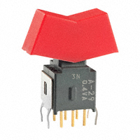 NKK Switches - A29KB-CC - SWITCH ROCKER DPDT 0.4VA 28V