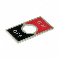 NKK Switches - AT211 - PLATE ON OFF RD/BK 6MM THR BUSH