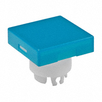 NKK Switches - AT3001GB - CAP PUSHBUTTON SQUARE BLUE/WHITE
