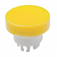 NKK Switches - AT3002EB - CAP PUSHBUTTON ROUND YEL/WHITE