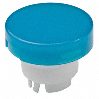 NKK Switches - AT3002GB - CAP PUSHBUTTON ROUND BLUE/WHITE