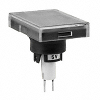 NKK Switches - AT3012F05JA - CAP PUSHBUTTON RECT CLEAR/BLACK