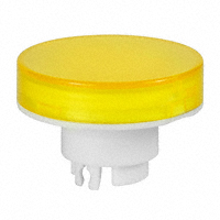 NKK Switches - AT3017EB - CAP PUSHBUTTON ROUND YEL/WHITE