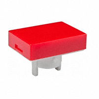 NKK Switches - AT4021CC - CAP PUSHBUTTON RECTANGULAR RED