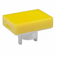 NKK Switches - AT4021EB - CAP PUSHBUTTON RECT YELLOW/WHITE