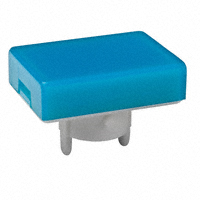 NKK Switches - AT4021GG - CAP PUSHBUTTON RECTANGULAR BLUE