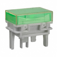 NKK Switches - AT4027JF - CAP PUSHBUTTON RECT CLEAR/GREEN