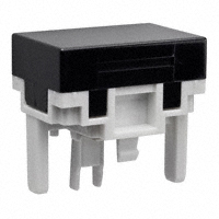 NKK Switches - AT4030A - CAP PUSHBUTTON RECTANGULAR BLACK