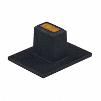 NKK Switches - AT4065E - CAP SLIDE RECT BLACK/YELLOW LENS