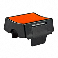 NKK Switches - AT4125E - CAP ROCKER RECT BLACK/YELLOW