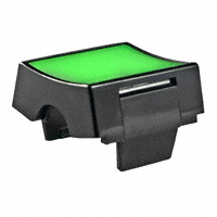 NKK Switches - AT4125F - CAP ROCKER RECTANGULAR BLK/GREEN